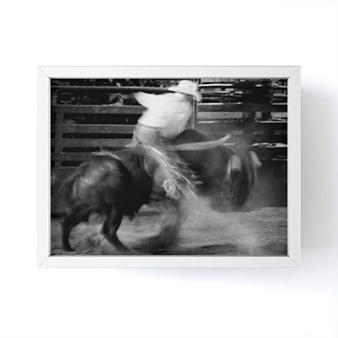 jeanne-oconnor Bull Riding Framed Mini Art Print