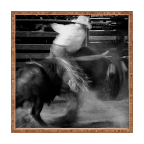 jeanne-oconnor Bull Riding Square Tray