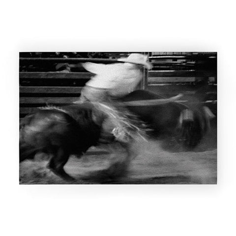 jeanne-oconnor Bull Riding Welcome Mat