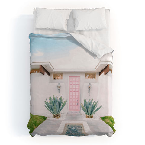 Jeff Mindell Photography That Pink Door Again Duvet Cover