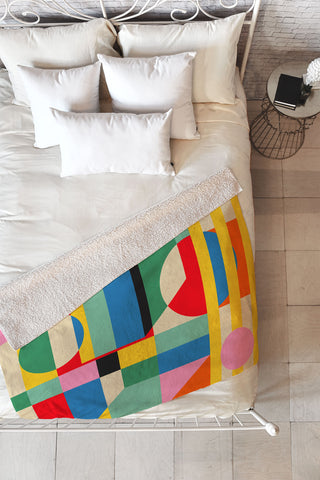 Jen Du Architects Fleece Throw Blanket