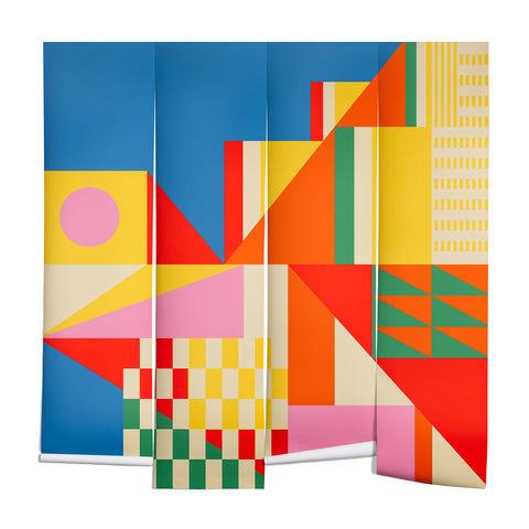 Jen Du Beach City Wall Mural