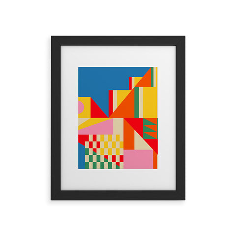 Jen Du Beach City Framed Art Print