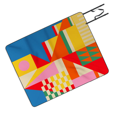 Jen Du Beach City Picnic Blanket