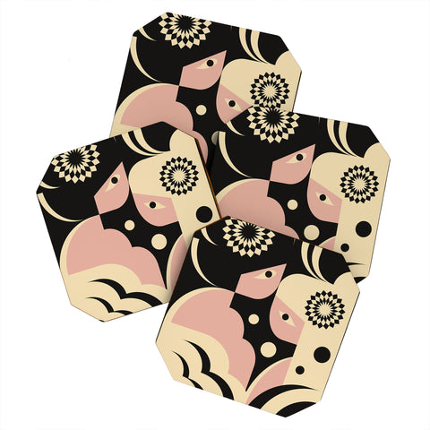 Jen Du Bubble Bath II Coaster Set