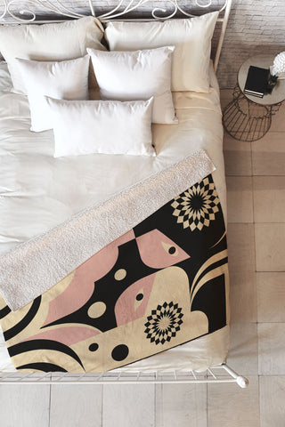 Jen Du Bubble Bath II Fleece Throw Blanket