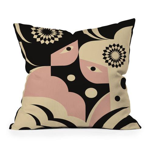 Jen Du Bubble Bath II Outdoor Throw Pillow