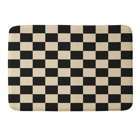 Jen Du Classy Checkerboard Memory Foam Bath Mat
