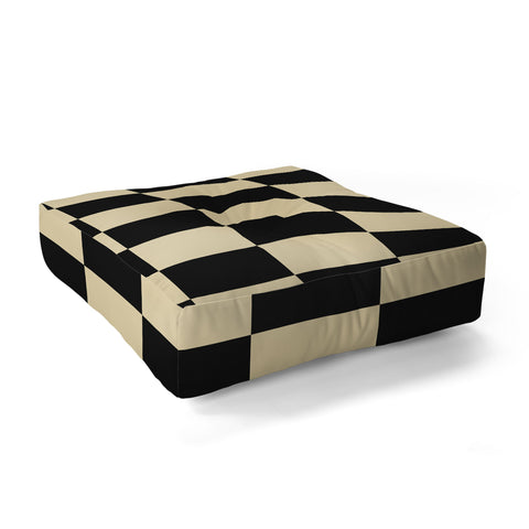 Jen Du Classy Checkerboard Floor Pillow Square