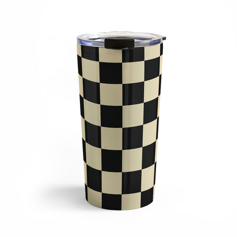 Jen Du Classy Checkerboard Travel Mug