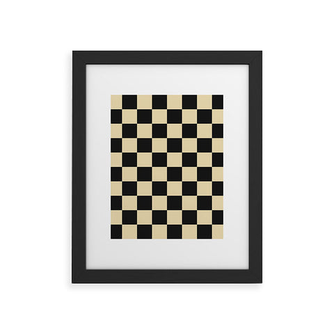 Jen Du Classy Checkerboard Framed Art Print