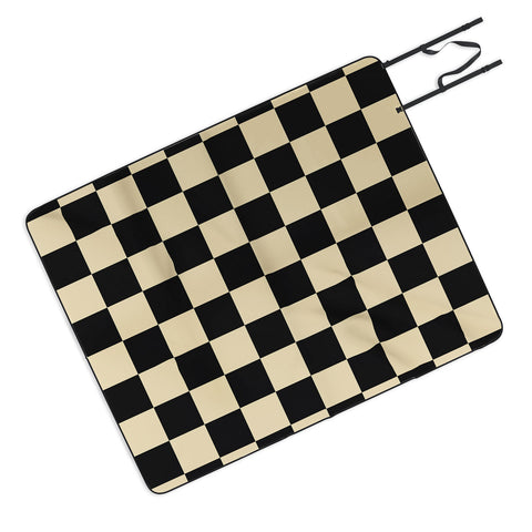 Jen Du Classy Checkerboard Picnic Blanket
