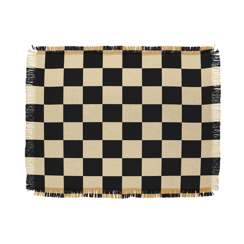 Jen Du Classy Checkerboard Throw Blanket