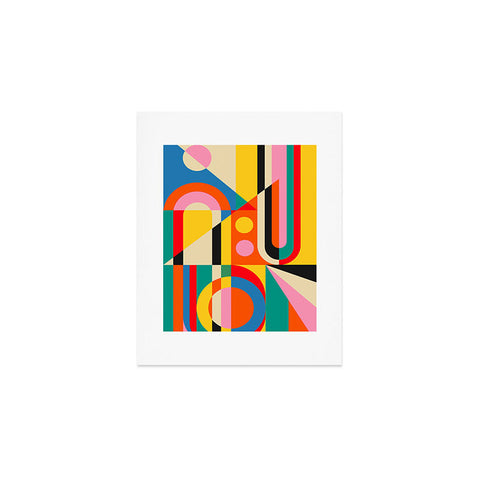 Jen Du Colorful Geometrics Art Print