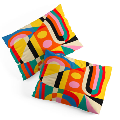 Jen Du Colorful Geometrics Pillow Shams