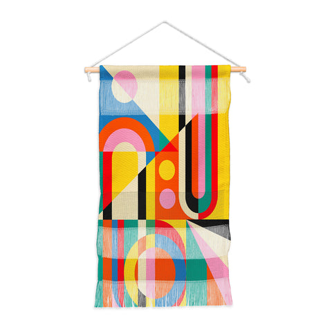 Jen Du Colorful Geometrics Wall Hanging Portrait