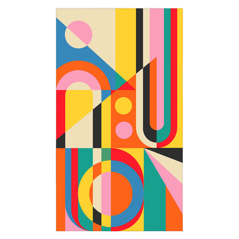 Jen Du Colorful Geometrics Tablecloth