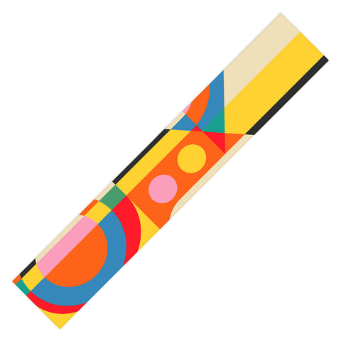 Jen Du Colorful Geometrics Table Runner