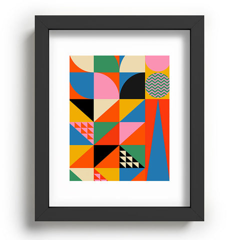 Jen Du Geometric abstraction in color Recessed Framing Rectangle