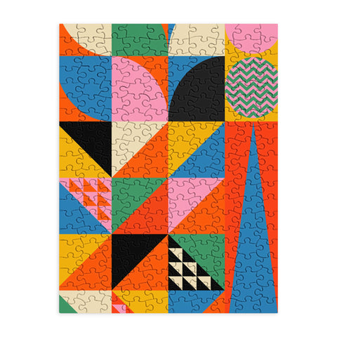 Jen Du Geometric abstraction in color Puzzle