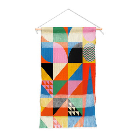 Jen Du Geometric abstraction in color Wall Hanging Portrait