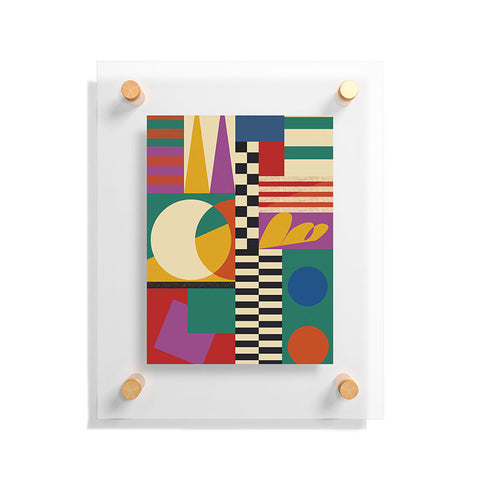 Jen Du Geometric Movement Floating Acrylic Print