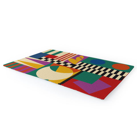Jen Du Geometric Movement Area Rug