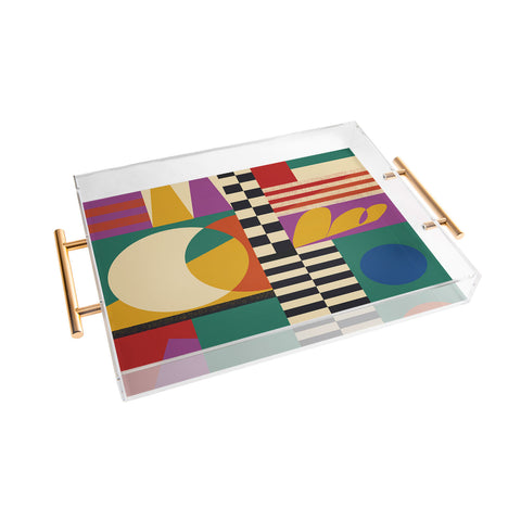 Jen Du Geometric Movement Acrylic Tray