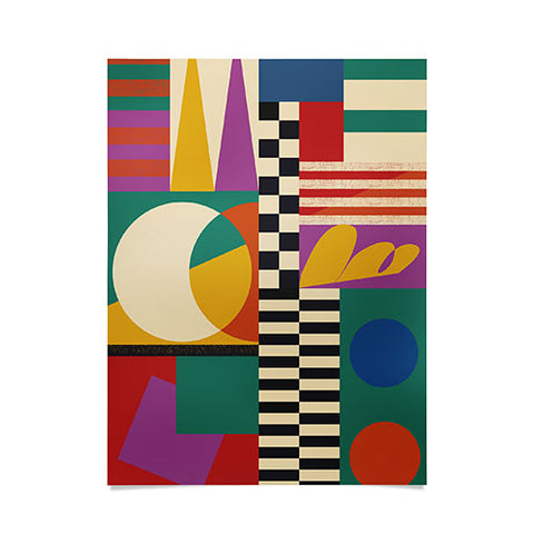 Jen Du Geometric Movement Poster