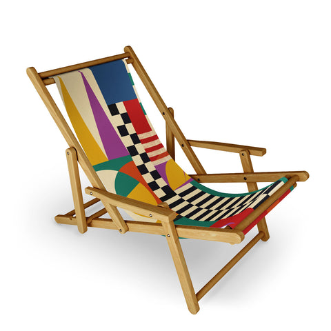 Jen Du Geometric Movement Sling Chair