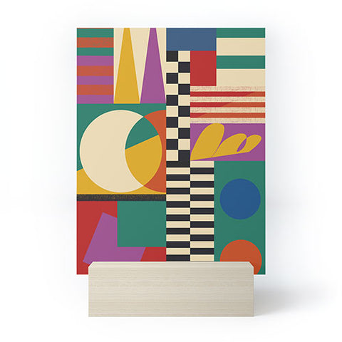 Jen Du Geometric Movement Mini Art Print