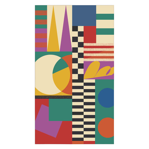 Jen Du Geometric Movement Tablecloth
