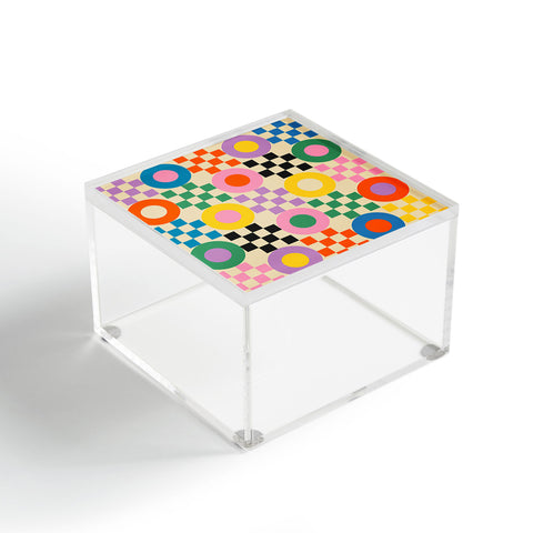 Jen Du Lucky Checkerboard Acrylic Box