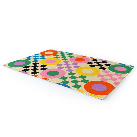 Jen Du Lucky Checkerboard Area Rug