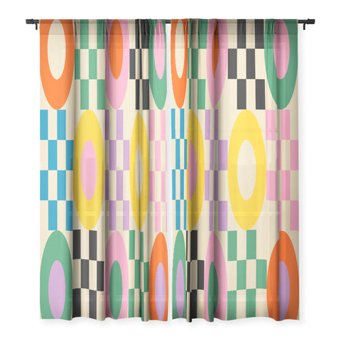 Jen Du Lucky Checkerboard Sheer Non Repeat