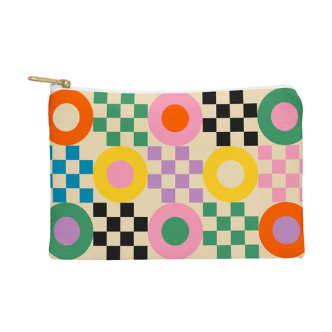 Jen Du Lucky Checkerboard Pouch
