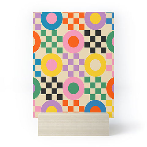 Jen Du Lucky Checkerboard Mini Art Print