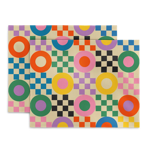 Jen Du Lucky Checkerboard Placemat
