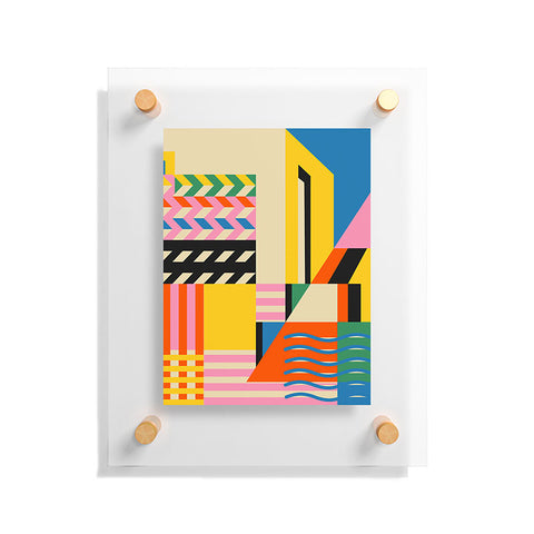 Jen Du South France coast Landscape Floating Acrylic Print