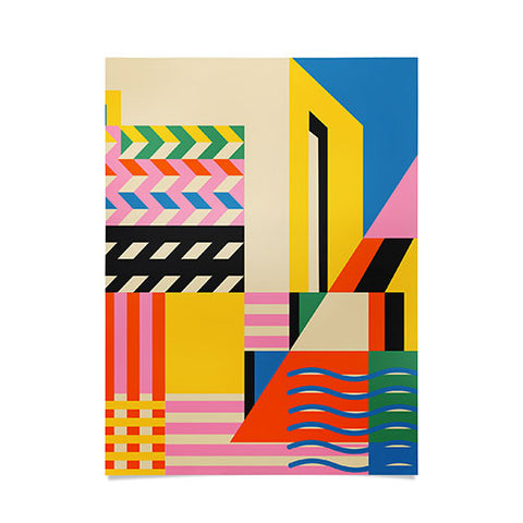 Jen Du South France coast Landscape Poster