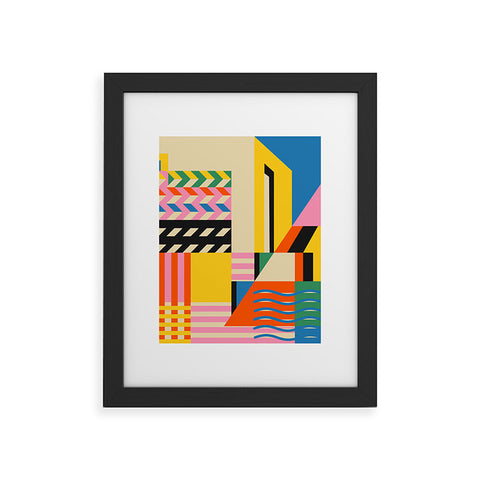 Jen Du South France coast Landscape Framed Art Print