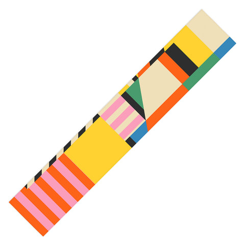 Jen Du South France coast Landscape Table Runner