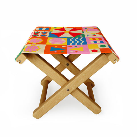 Jen Du Summer Beach Lifestyle Folding Stool