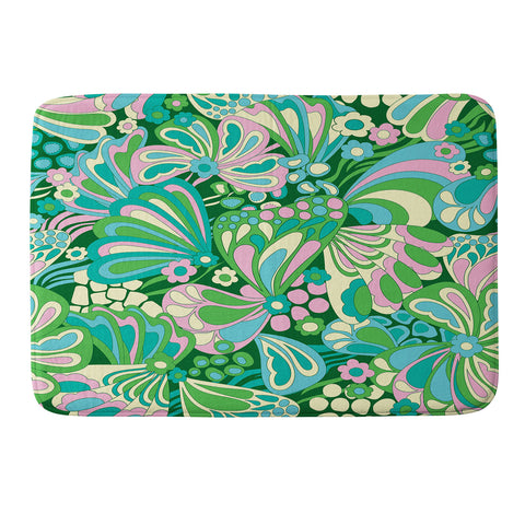 Jenean Morrison Abstract Butterfly Memory Foam Bath Mat
