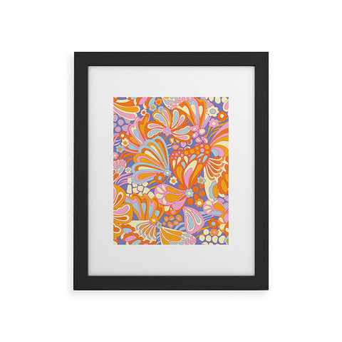 Jenean Morrison Abstract Butterfly Lilac Framed Art Print