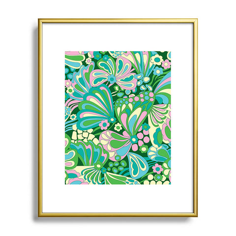 Jenean Morrison Abstract Butterfly Metal Framed Art Print