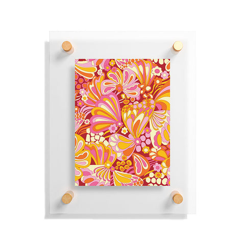 Jenean Morrison Abstract Butterfly Pink Floating Acrylic Print