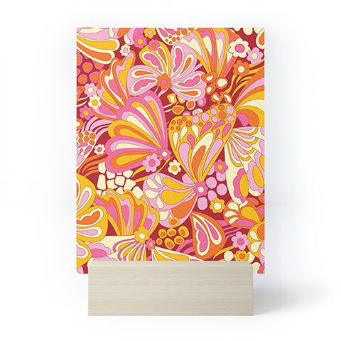 Jenean Morrison Abstract Butterfly Pink Mini Art Print