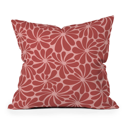 Jenean Morrison All Summer Long in Rose Outdoor Throw Pillow