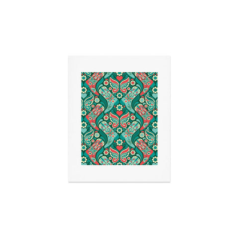 Jenean Morrison Boots and Butterflies Blue Art Print